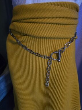 Iceberg Silver Toggle Link Chain Belt